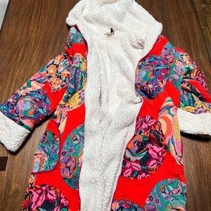 Beautiful Sherpa lined robe by Anthropologie